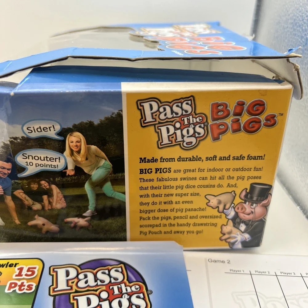 Pass the Big Pigs Classic Dice Game, by Winning Moves Games